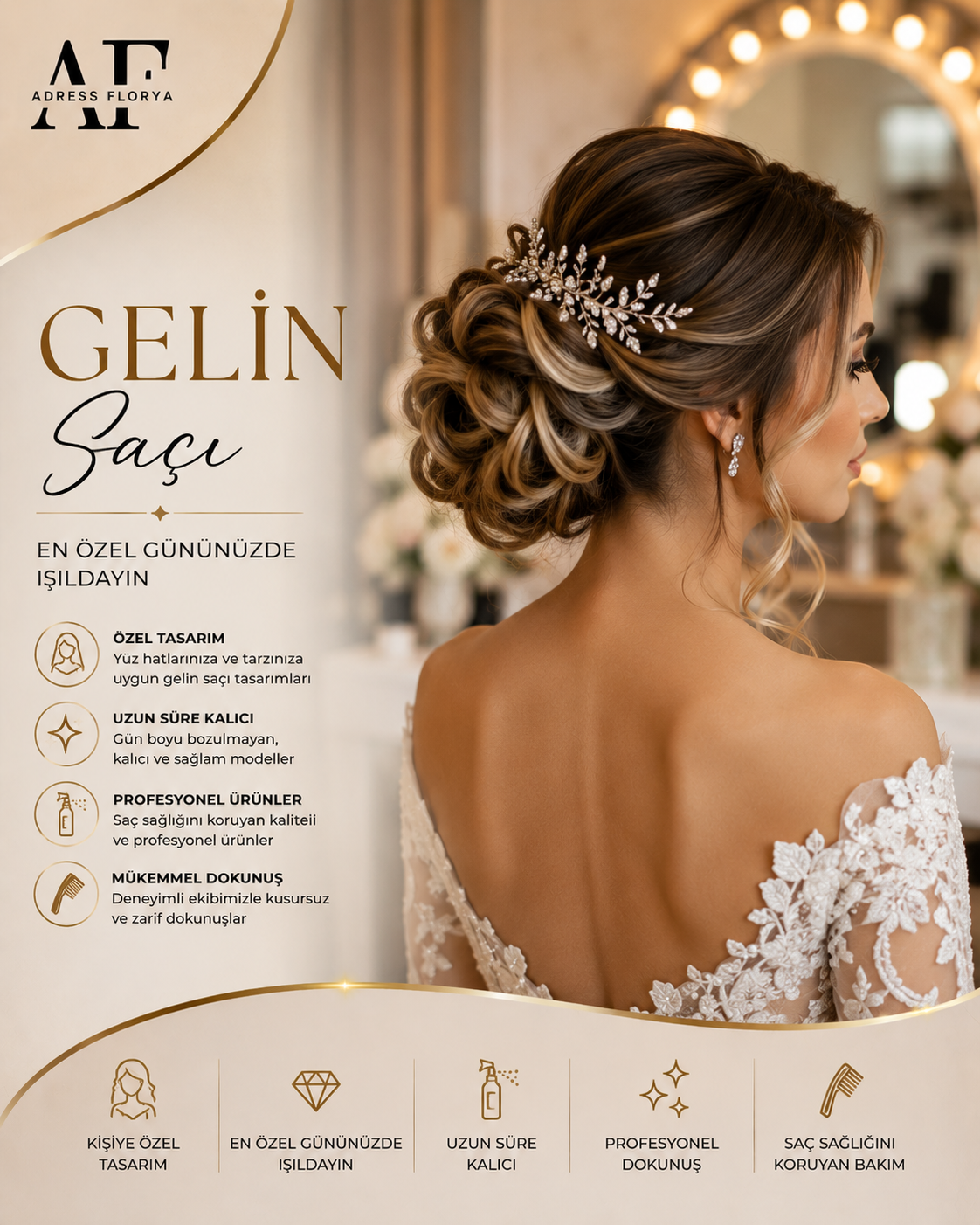Gelin & Özel Gün Saç Tasarımı